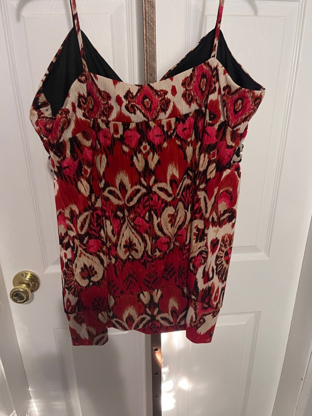 Cato Red Ikat-Print Spaghetti Strap Tank Top - Picture 3 of 3